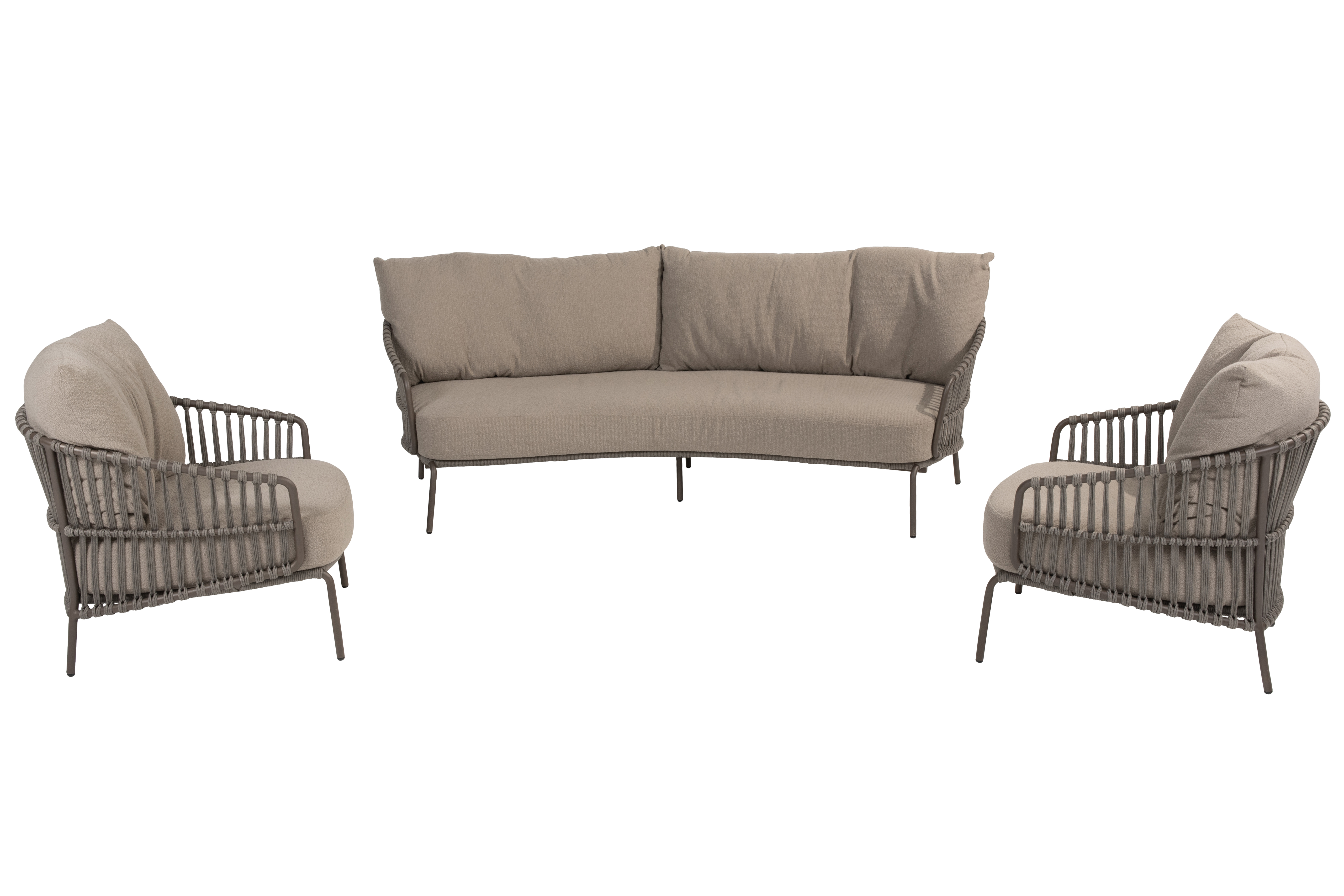 4 Seasons Capalbio Sofa Set With Cushions - Terre